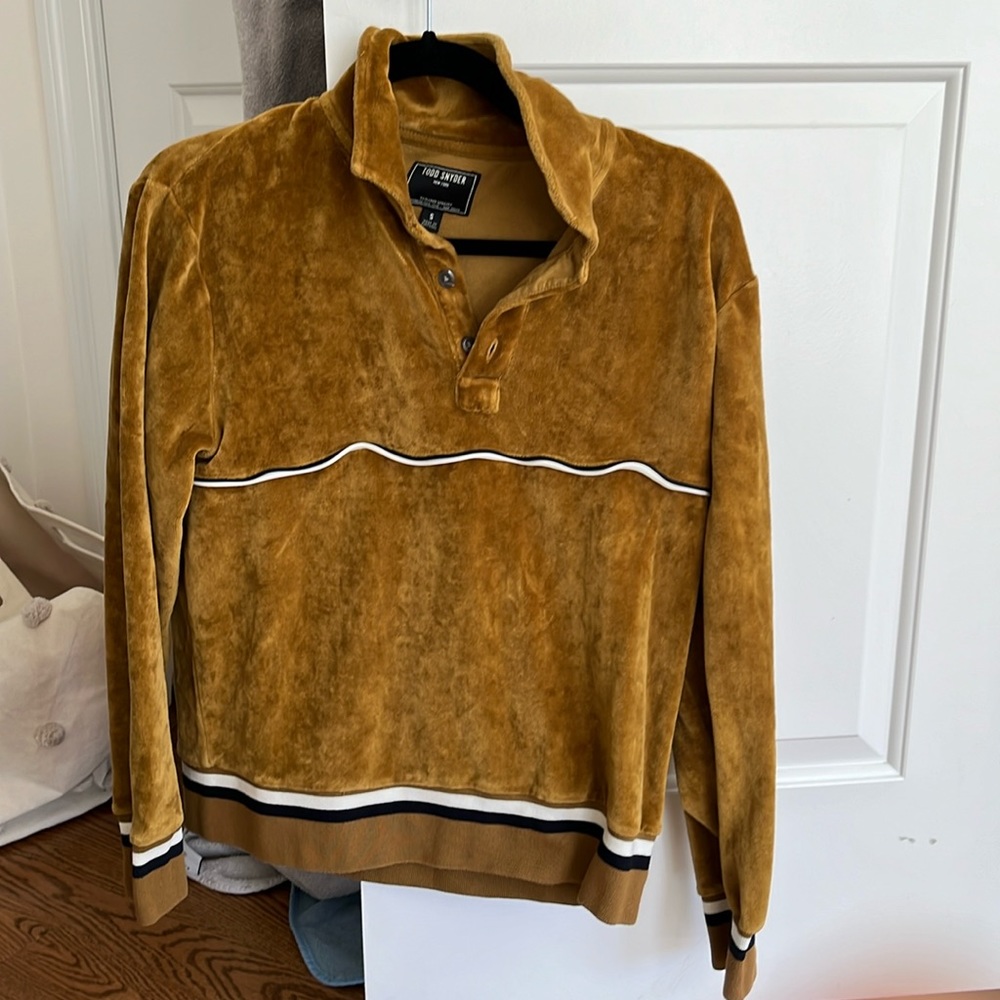 Todd Snyder Velvet Collared Long Sleeve Shirt